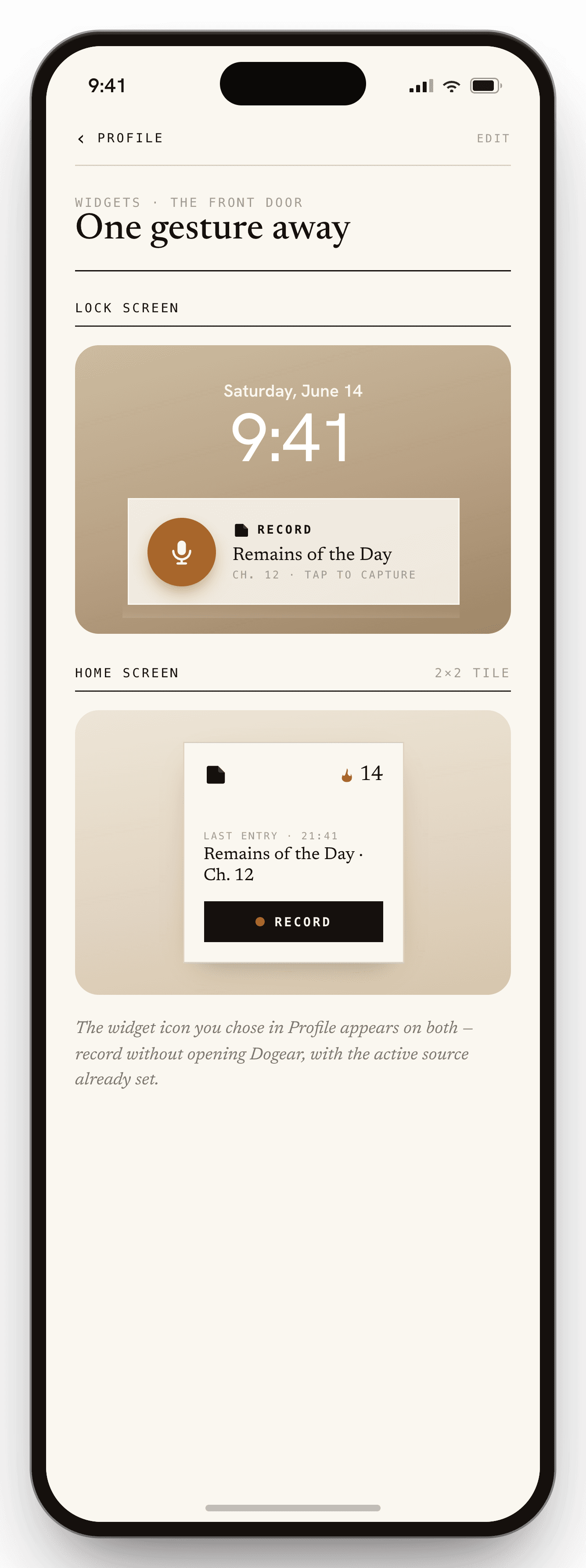 Widgets